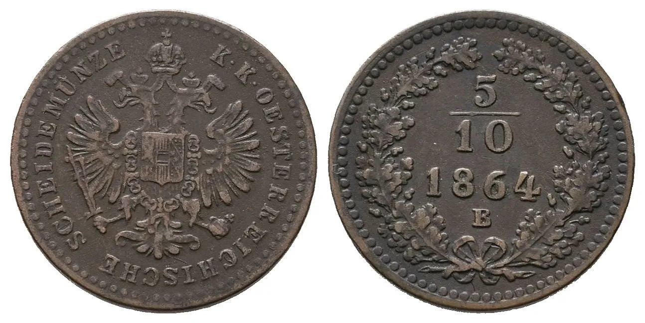 Rakouská a spolková měna, 1857 - 1892 — 1