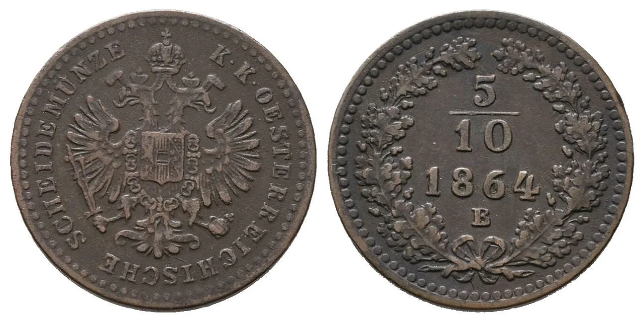 Rakouská a spolková měna, 1857 - 1892 — 1
