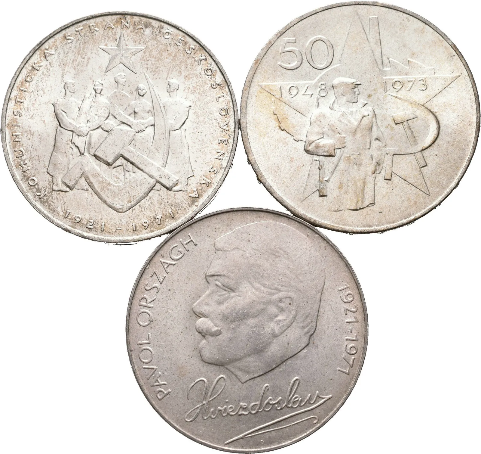 50 Kčs 1971 - 50 let KSČ, Pavol Országh Hviezdoslav, — 1