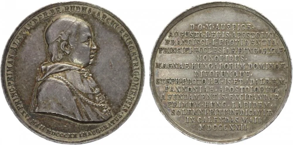 Esztergom (Ostřihom), Alexander von Rudna, 1820-1831 — 1