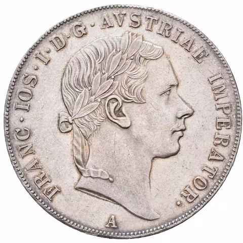 Tolar 1855 A, velmi pěkná zachovalost, téměř ražební plný ražební lesk