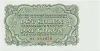 Československo, 5 Koruna 1953, tisk Praha, série MT, Hej.91b