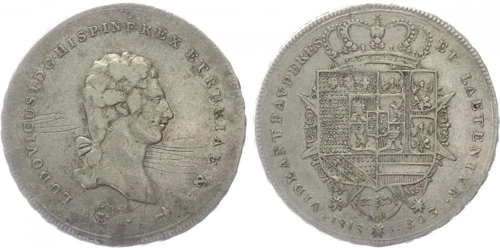 Itálie - Toskánsko, Ludovico I., 1801 - 1803 — 1