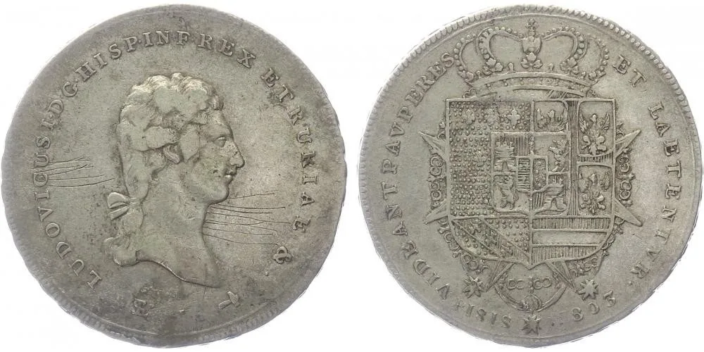 Itálie - Toskánsko, Ludovico I., 1801 - 1803 — 1