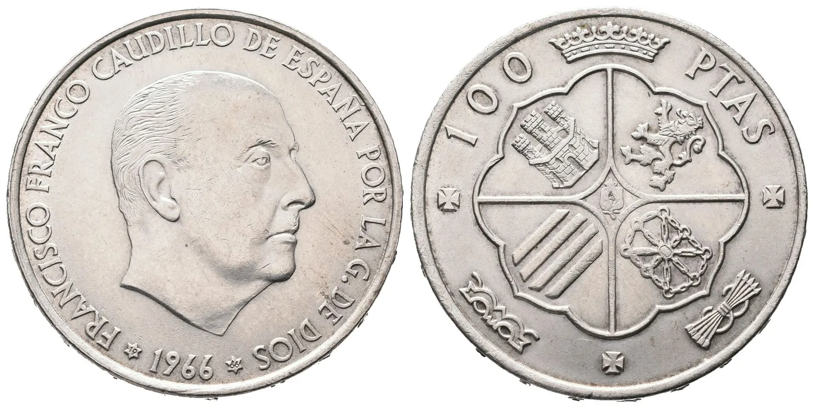 Španělsko, 100 Pesetas 1966