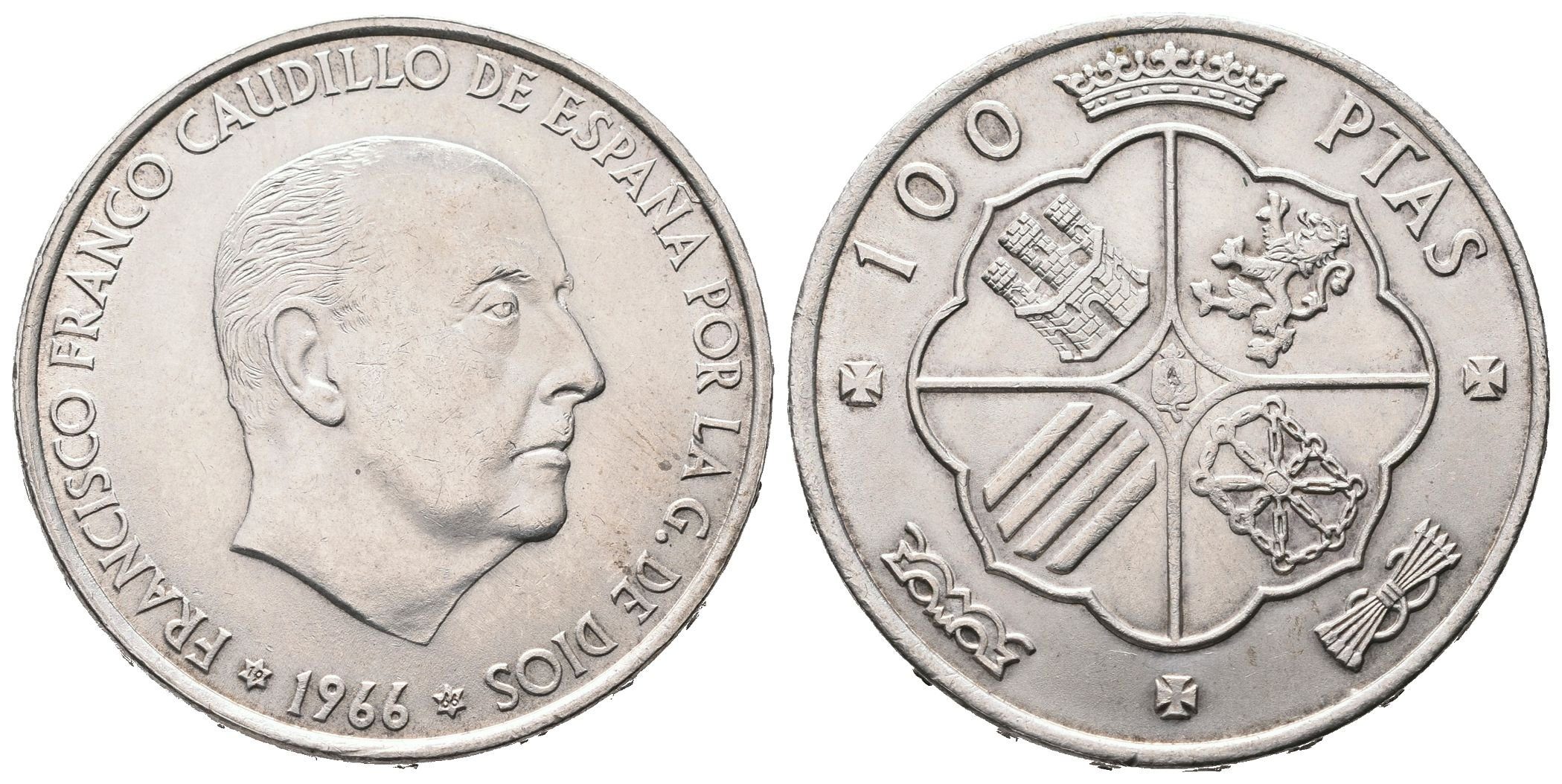 Španělsko, 100 Pesetas 1966