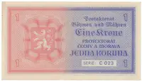 1 Koruna b.d. (1940), série C, Hej.30a