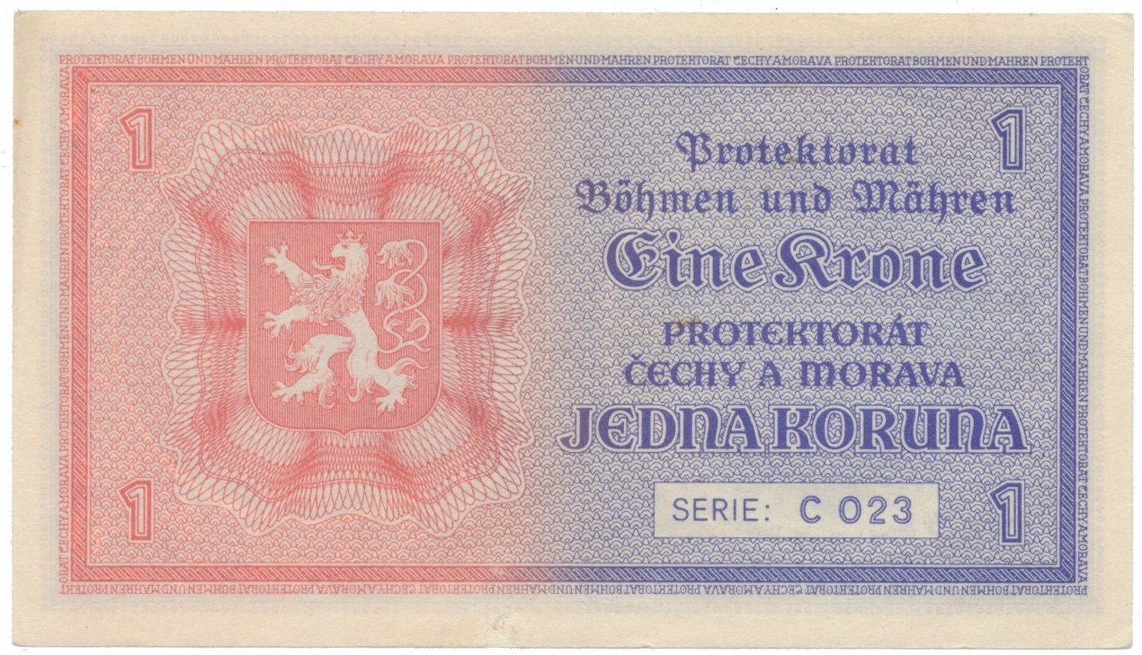 1 Koruna b.d. (1940), série C, Hej.30a