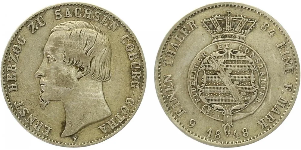 Sasko - Coburg - Gotha, Ernst II., 1844 - 1893 — 1