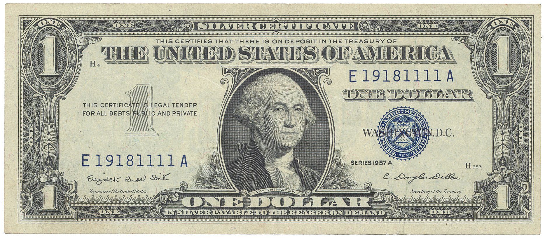 USA, 1 Dollar 1957A, Pick.419a