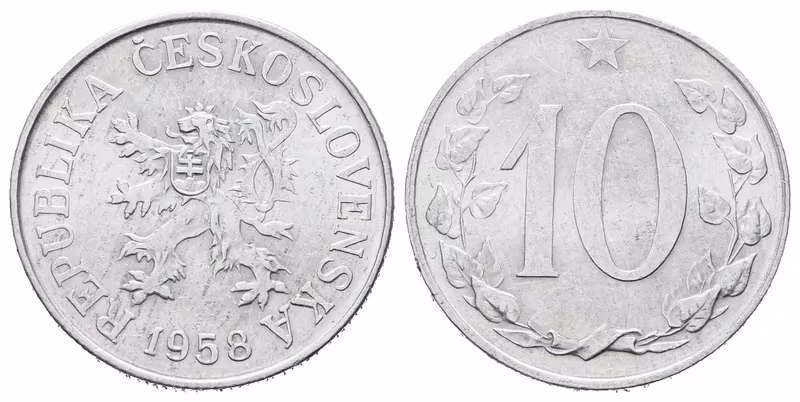 10 Haléř 1958