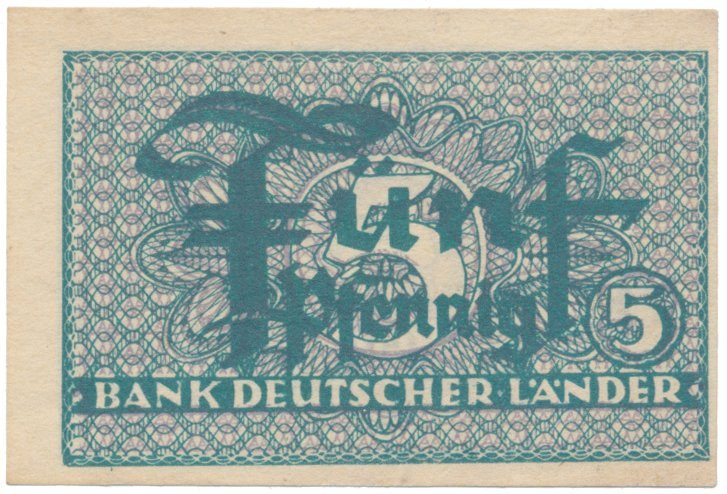 Německo - NSR, 5 Pfennig (1948), Ros.250a