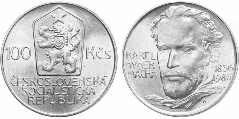 100 Kčs 1986 - Karel Hynek Mácha
