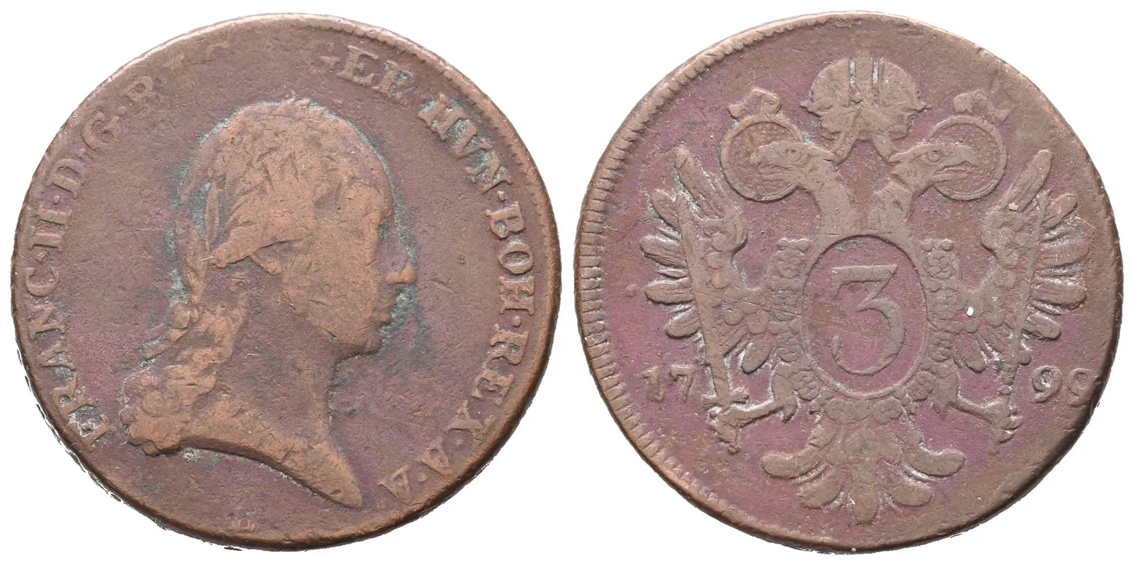 František II., 3 Krejcar 1799 B