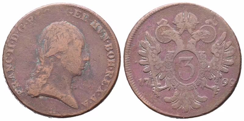František II., 3 Krejcar 1799 B