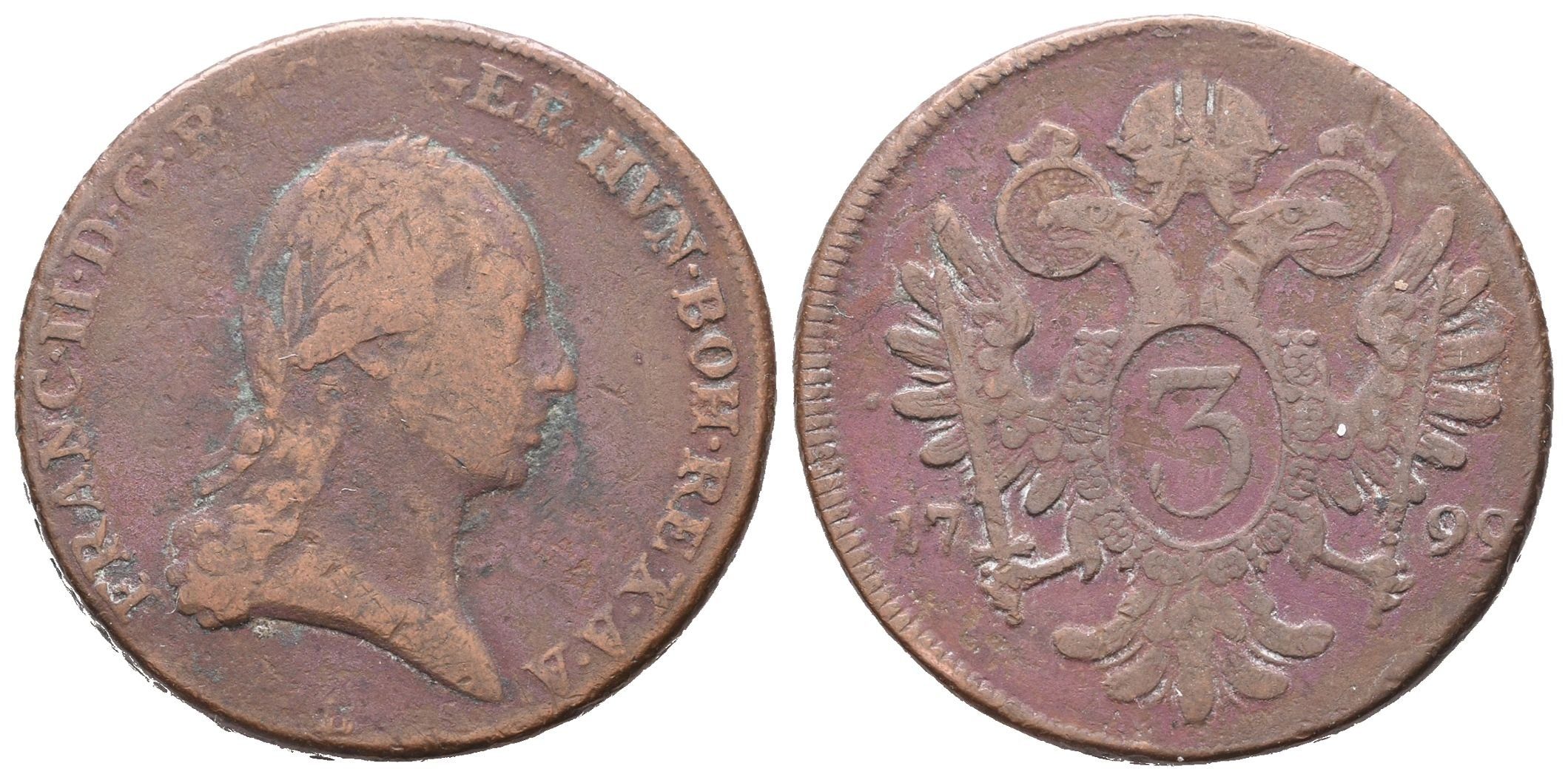 František II., 3 Krejcar 1799 B