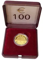 AV Medaile 1999 (V. Oppl) - K zavedení Euroměny 1. 1. 1999, Au 0,999, 23 mm (7,78 g), etue, PROOF — 2