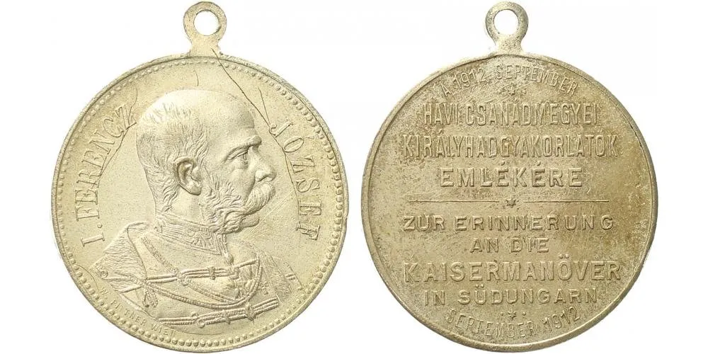 František Josef I., medaile vojenských manévrů — 1