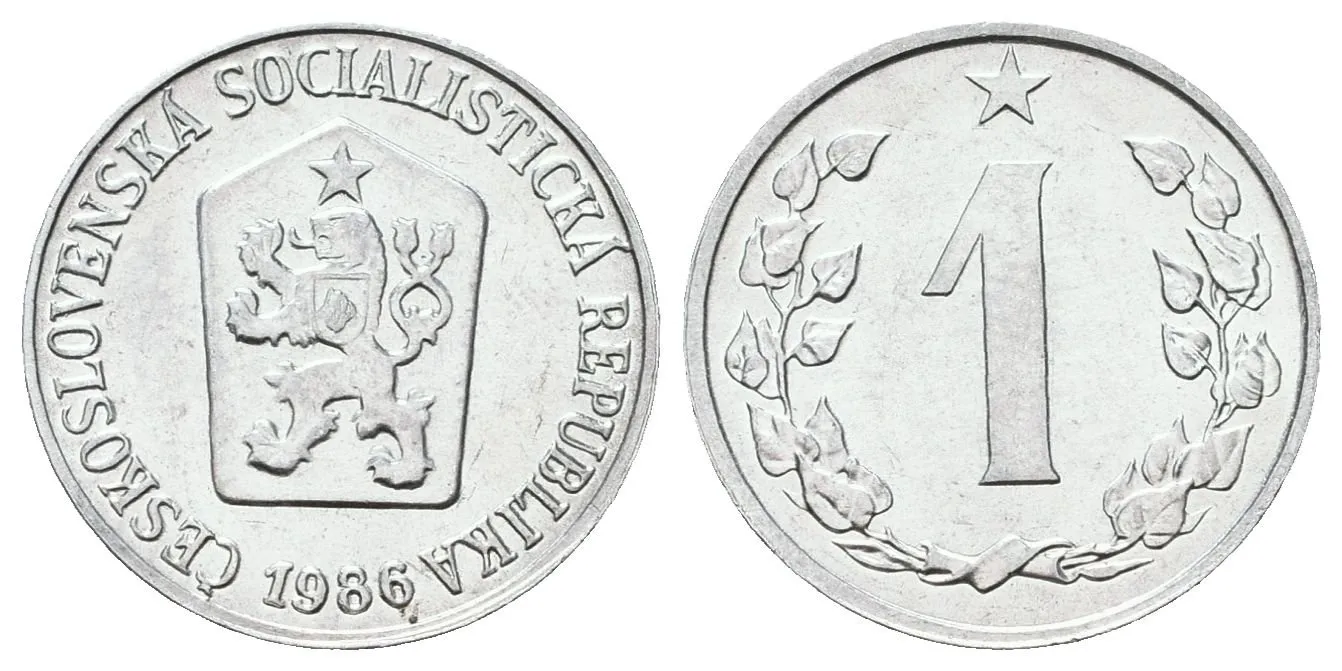 1 Haléř 1986