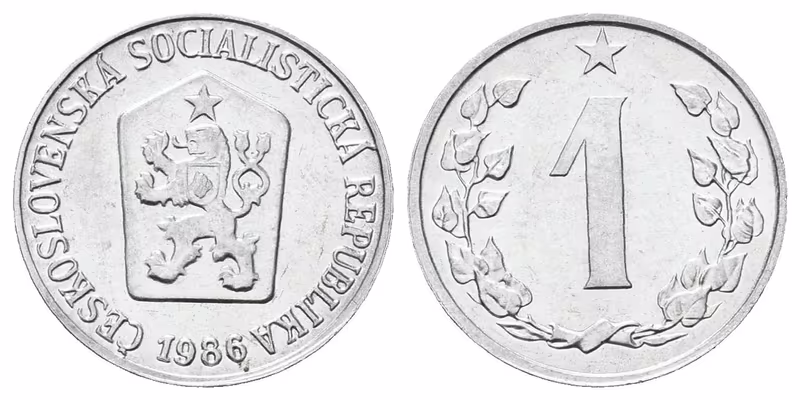 1 Haléř 1986