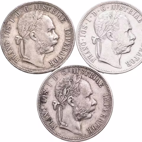 Zlatník 1877, 1878, 1879, patina, rysky_3 ks