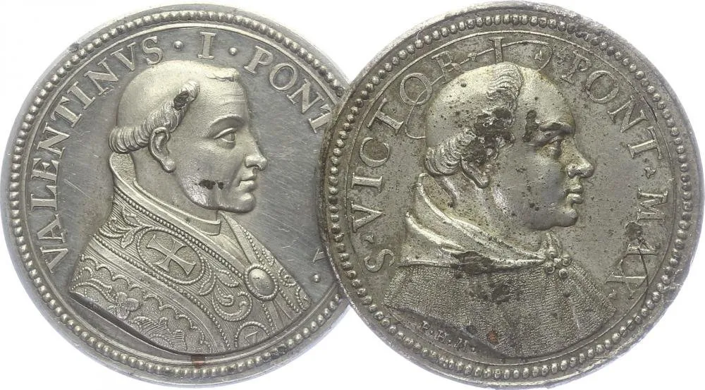 Vatikán - životopisné medaile, cca 18. století — 1