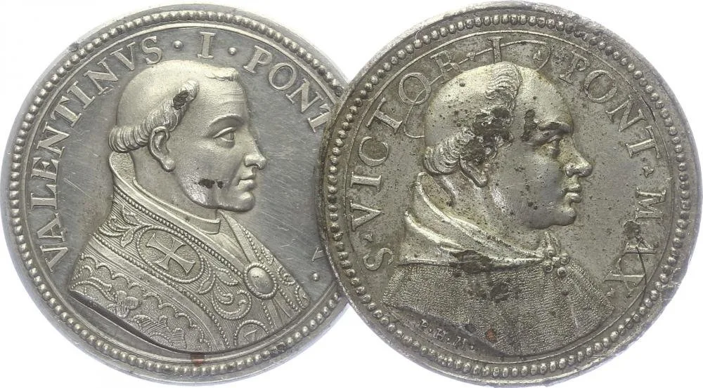 Vatikán - životopisné medaile, cca 18. století — 1