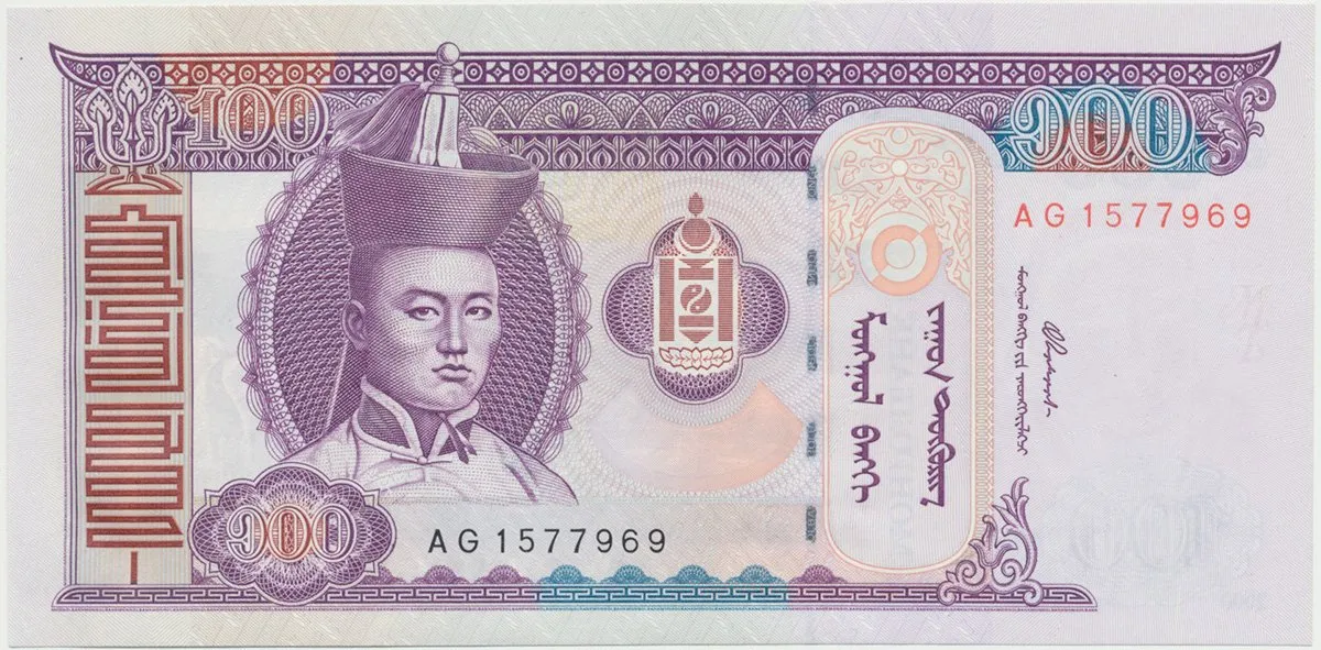 Mongolsko, 100 Tugrik 2000~2008, P.65