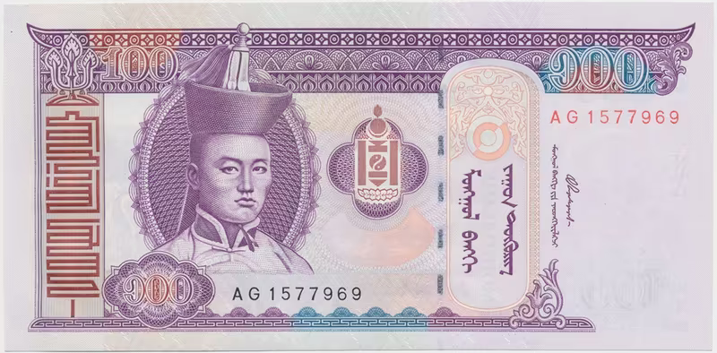 Mongolsko, 100 Tugrik 2000~2008, P.65