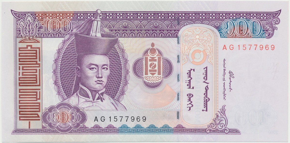 Mongolsko, 100 Tugrik 2000~2008, P.65