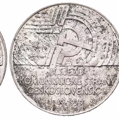 50 Kčs 1979 - IX. sjezd KSČ, ražební lesk