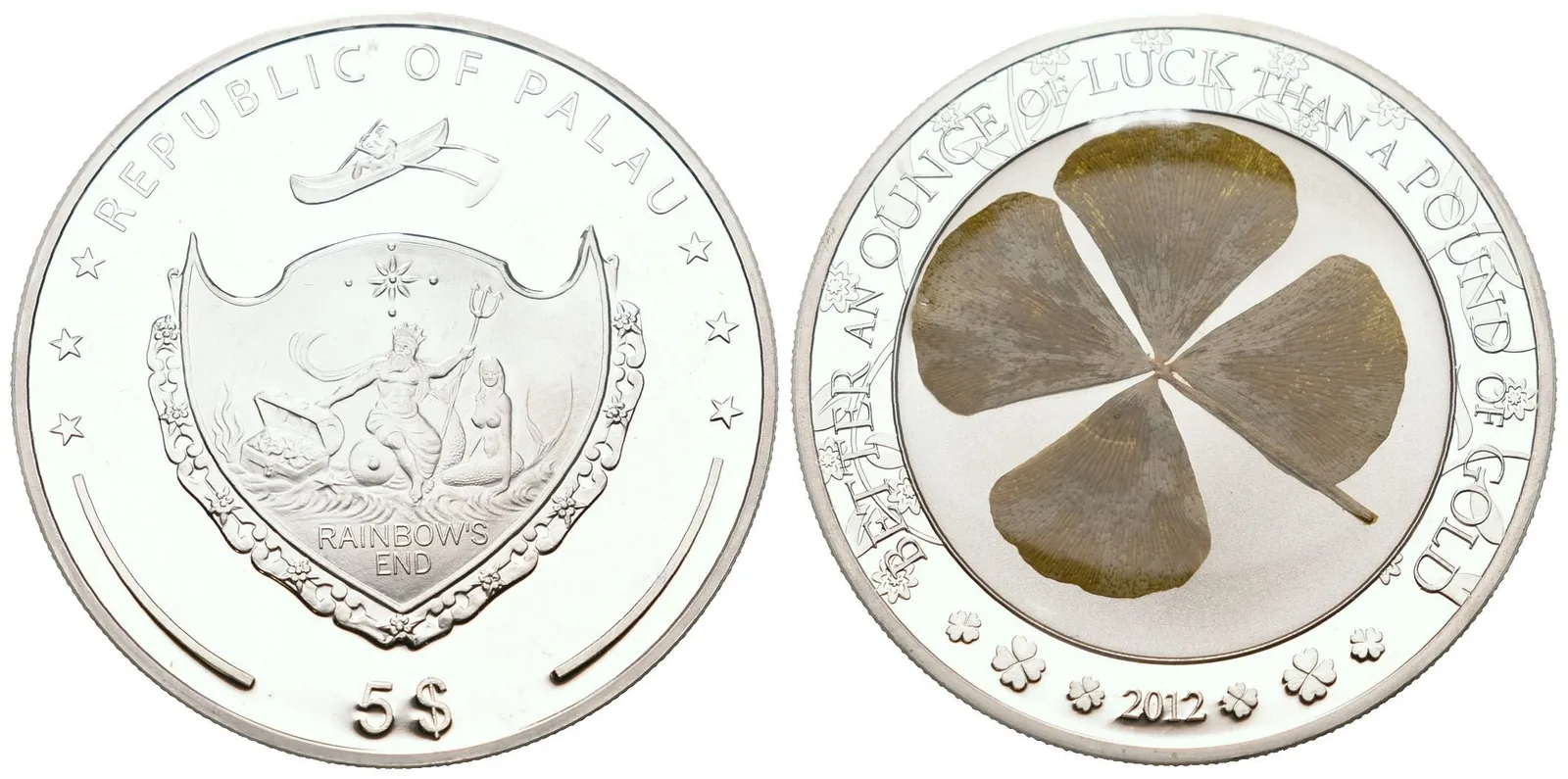 Palau, 5 Dollars 2012 - Ounce of Luck