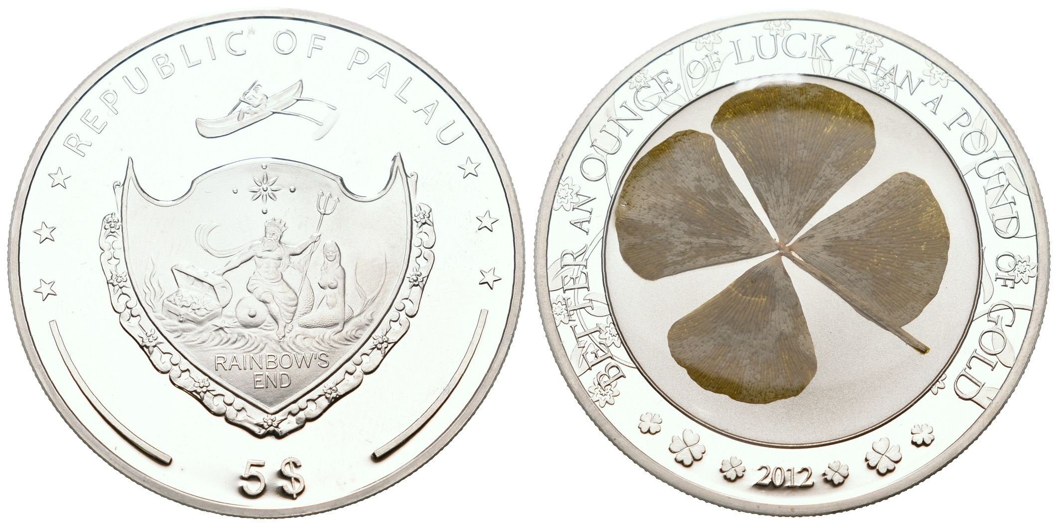 Palau, 5 Dollars 2012 - Ounce of Luck