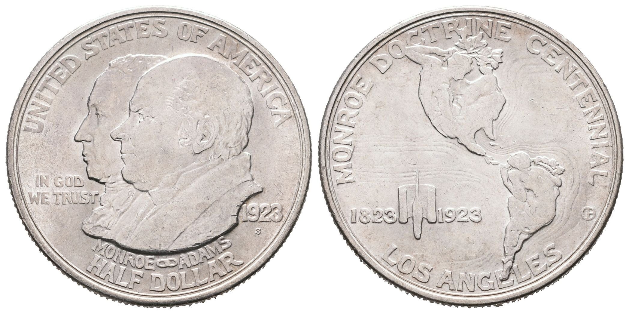 USA, 1/2 Dollar 1923 S - Monroe Doctrine Memorial