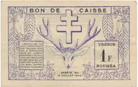 Nová Kaledonie, 1 Franc / 15. 7. 1942, P.52 - fotografie 2