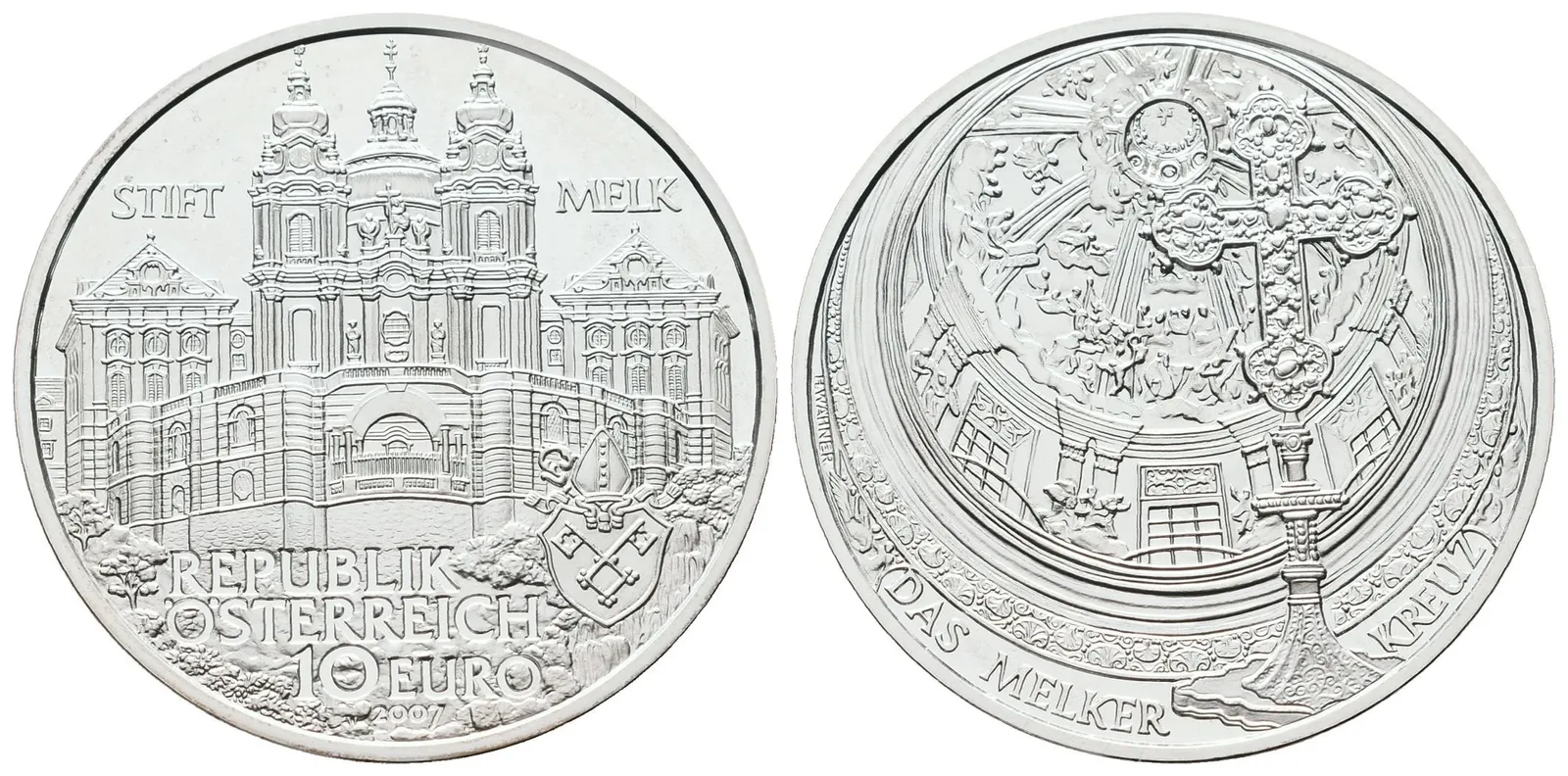 Rakousko, 10 Euro 2007 - Klášter Melk