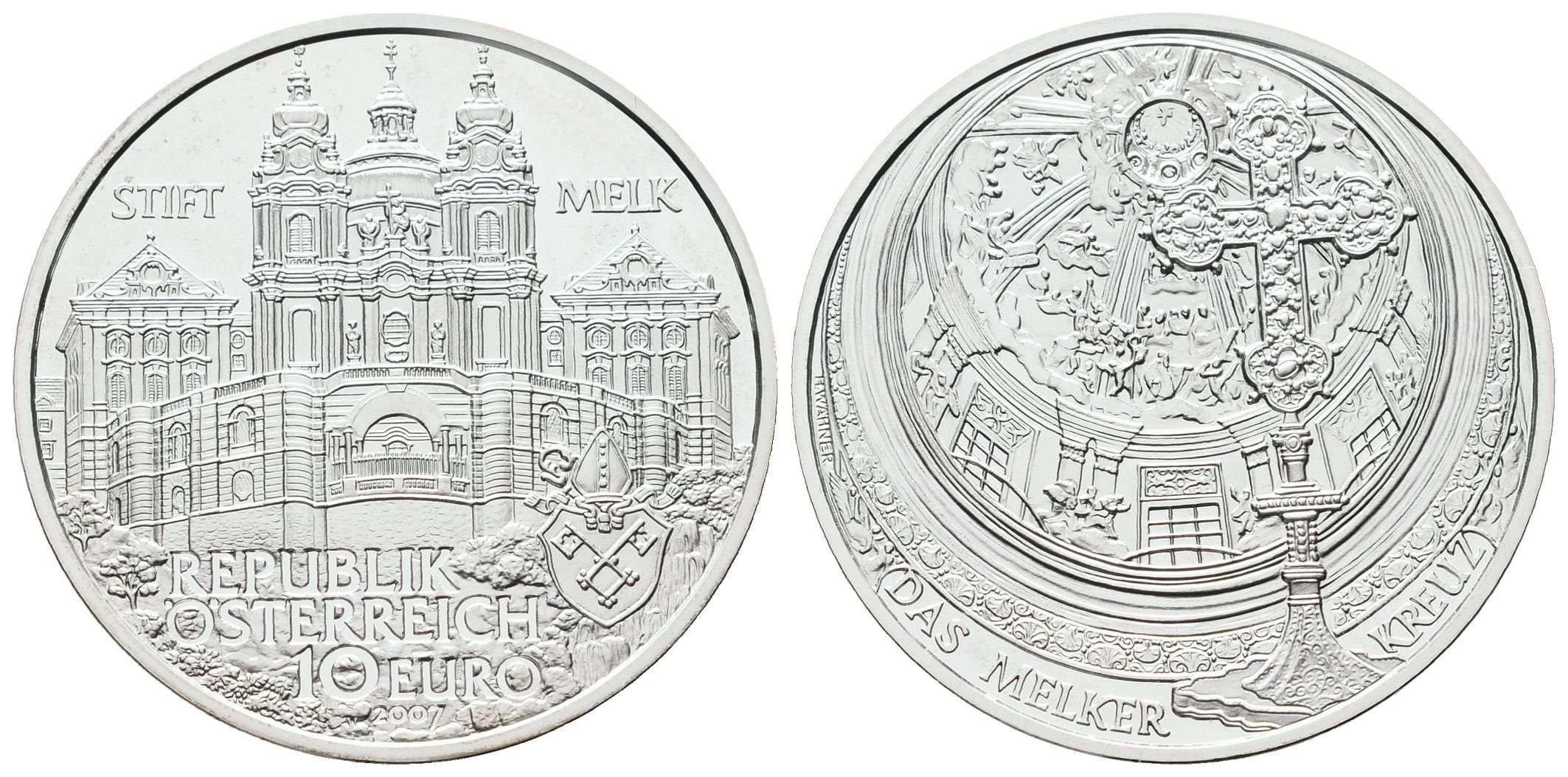 Rakousko, 10 Euro 2007 - Klášter Melk
