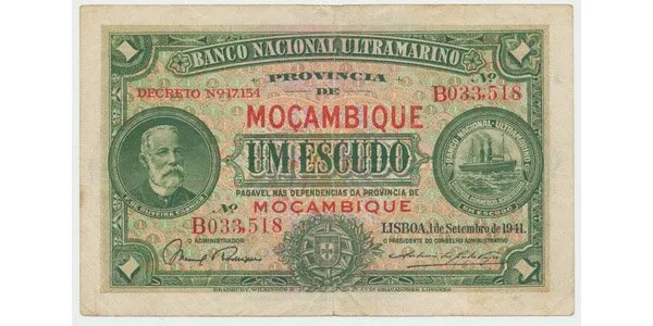 Mosambik, 1 Escudo 1941, P.81