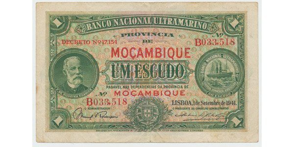 Mosambik, 1 Escudo 1941, P.81
