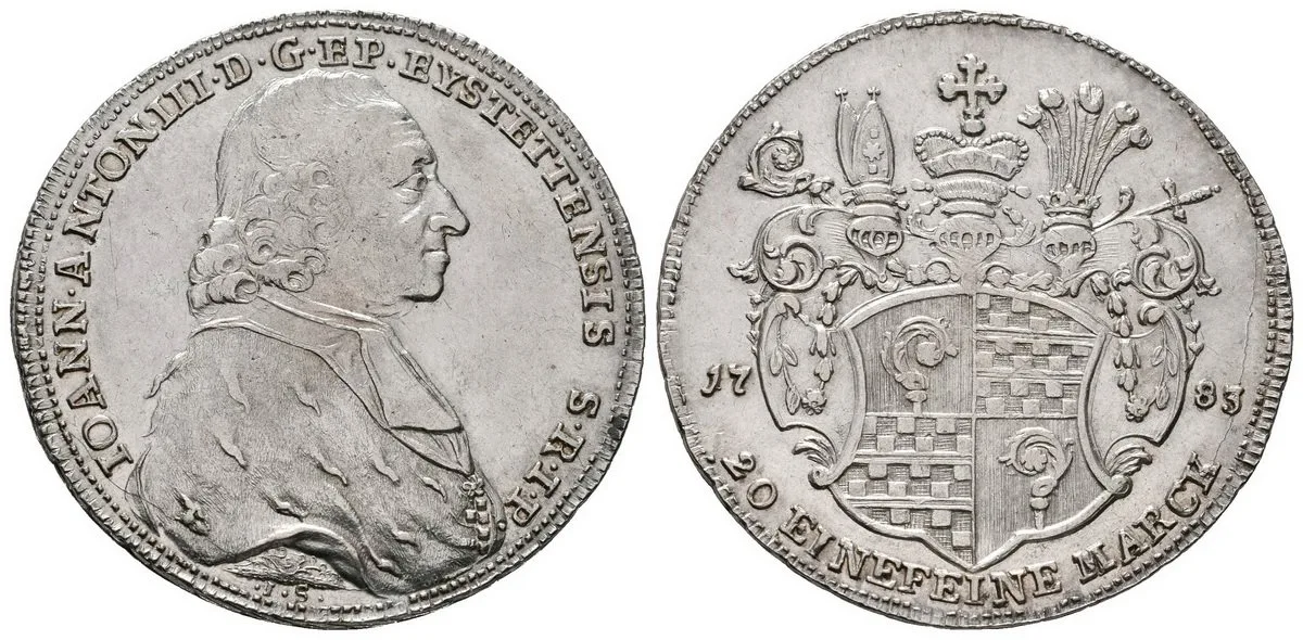 Eichstätt - biskupství, Johann Anton III. von Zehmen, 1781 - 1790 — 1