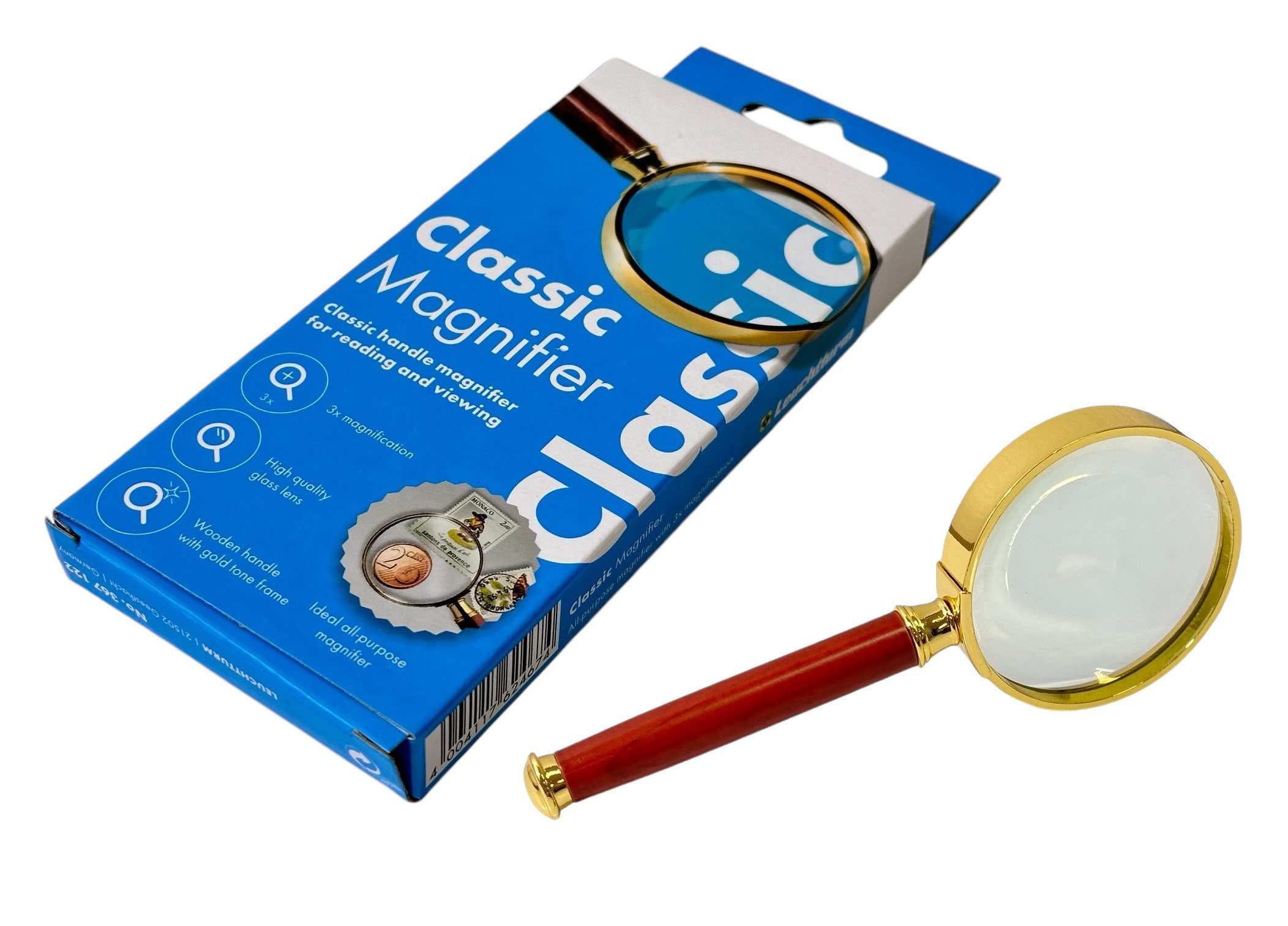 Lupa Classic Magnifier, zvětšení 3x, Leuchtturm