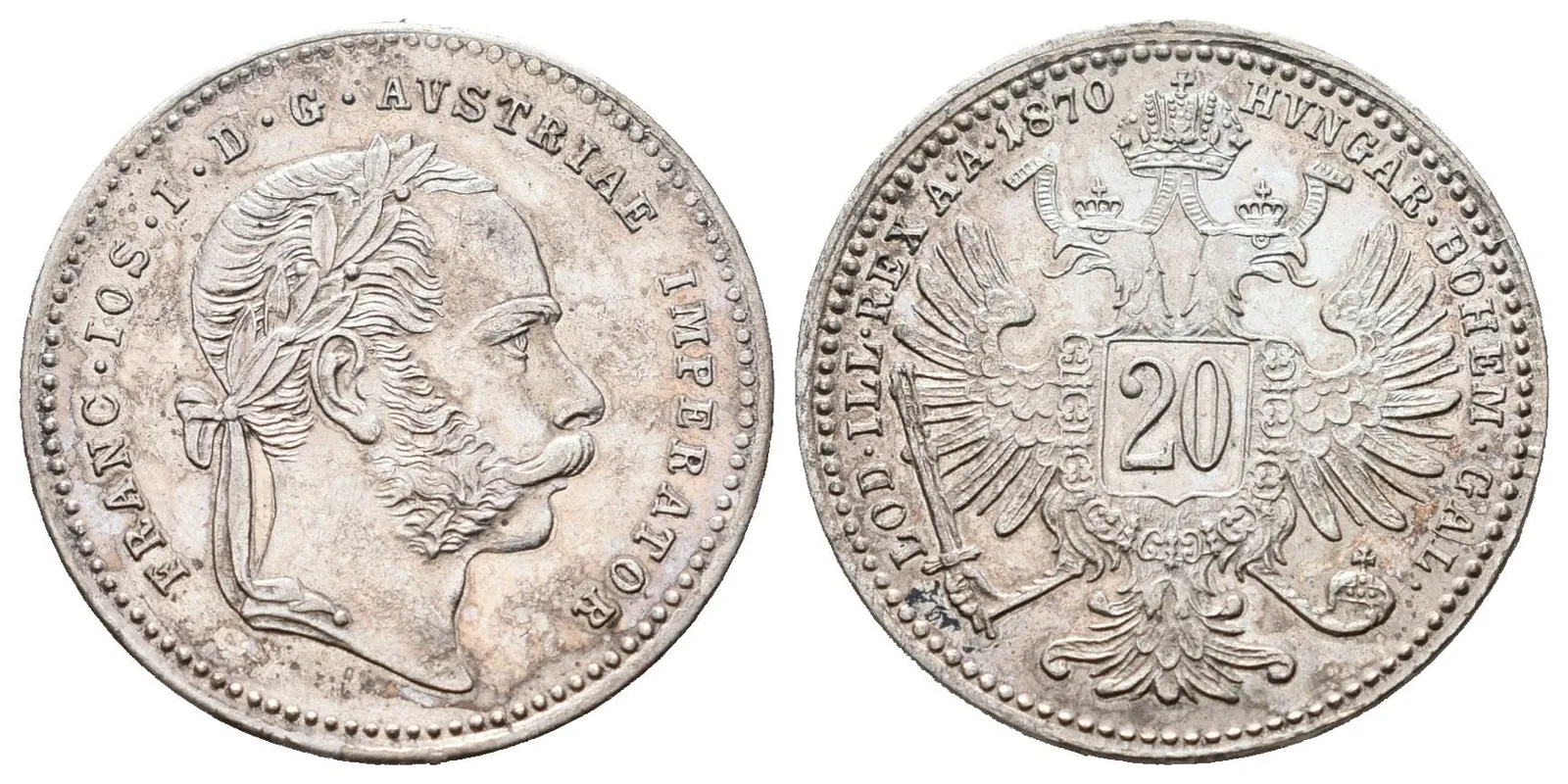 20 Krejcar 1870
