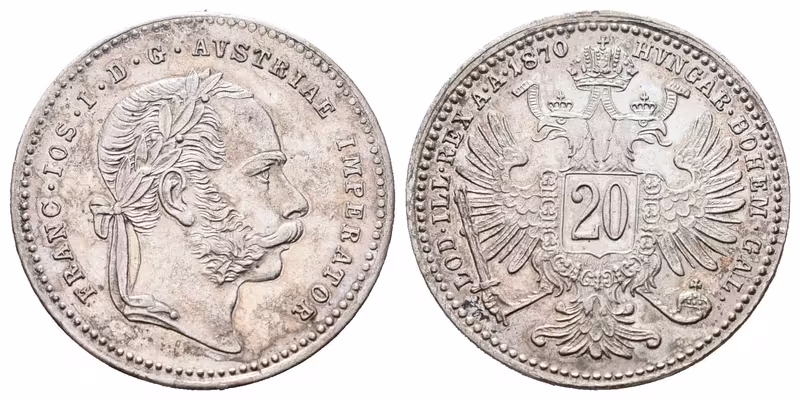 20 Krejcar 1870