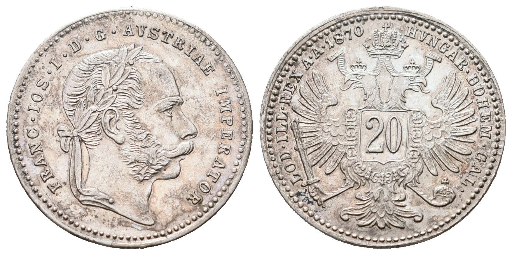 20 Krejcar 1870