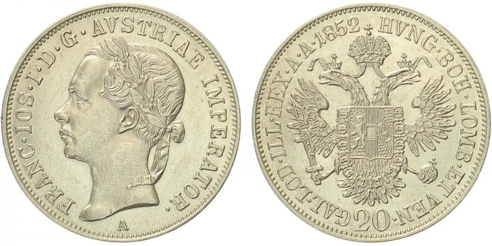 Konvenční měna, 1848 - 1857 — 1