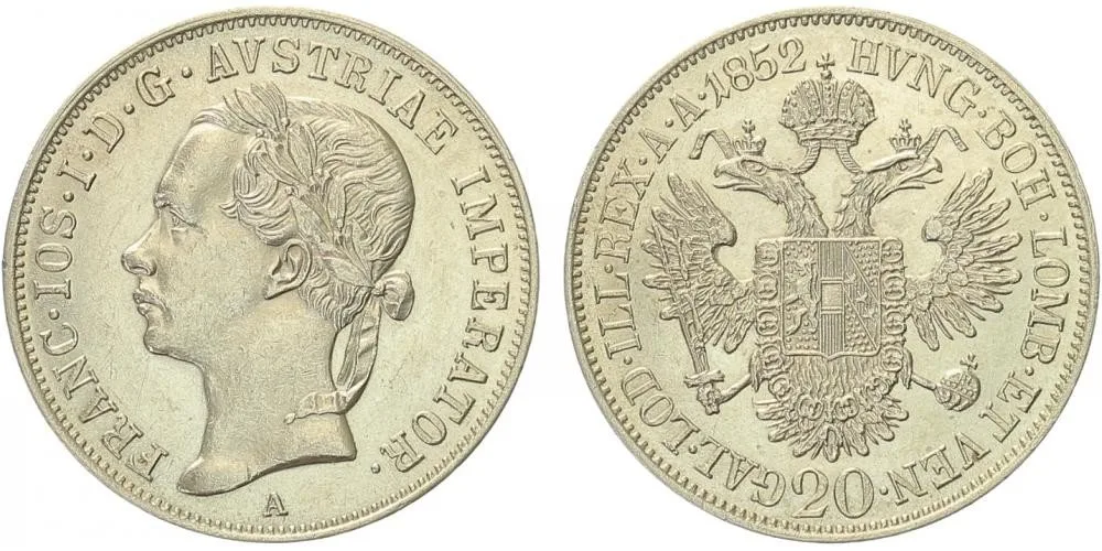 Konvenční měna, 1848 - 1857 — 1