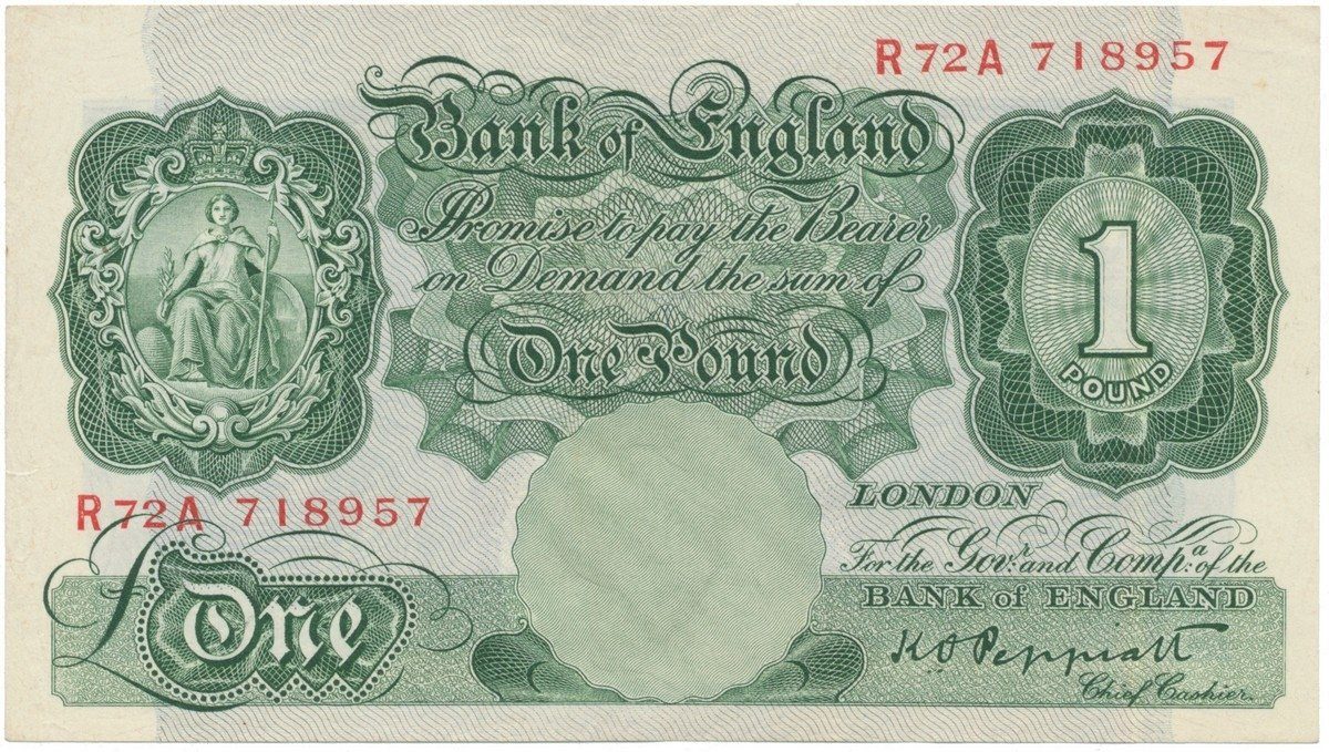 Velká Británie, 1 Pound b.d. (1948~1949), Peppiatt, P.369a