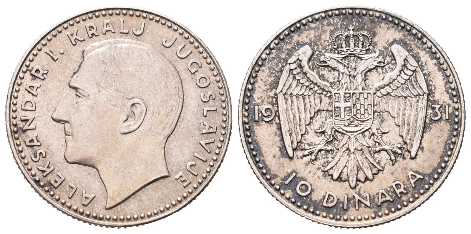 Jugoslávie, 10 Dinar 1931