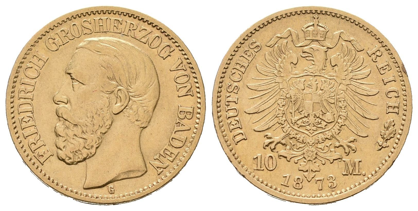 Baden, 10 Marka 1873 G