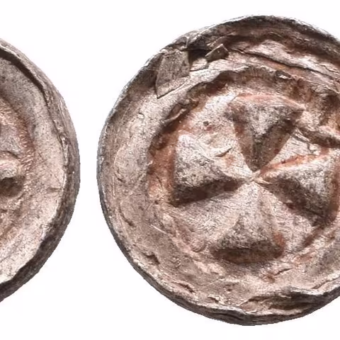 Denár (Sachsenpfennig/Randpfennig), minc. Halle?, pod. Mol D 4:1/2,